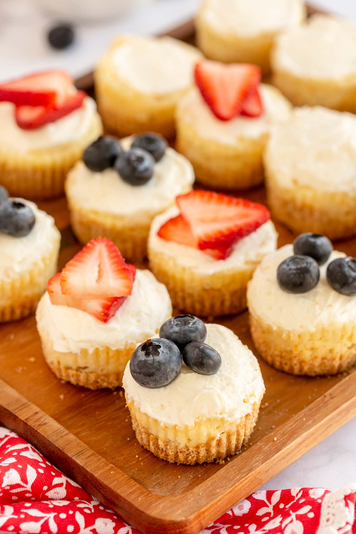Mini 4th of July Cheesecake