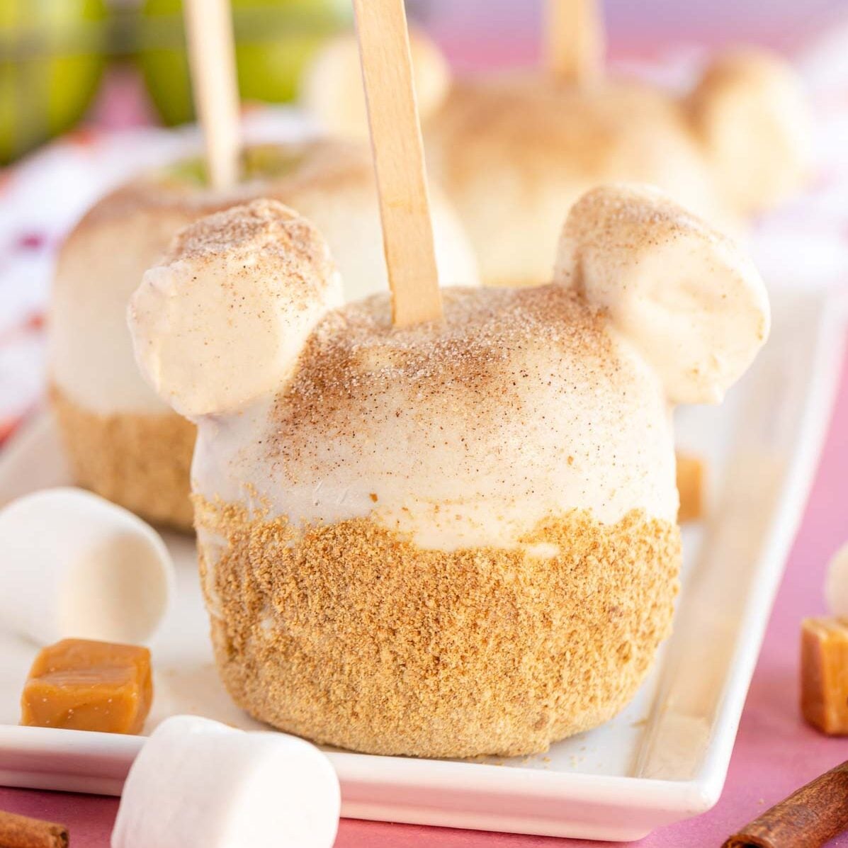 Apple Pie Caramel Apples (Disneyland Copycat Recipe)