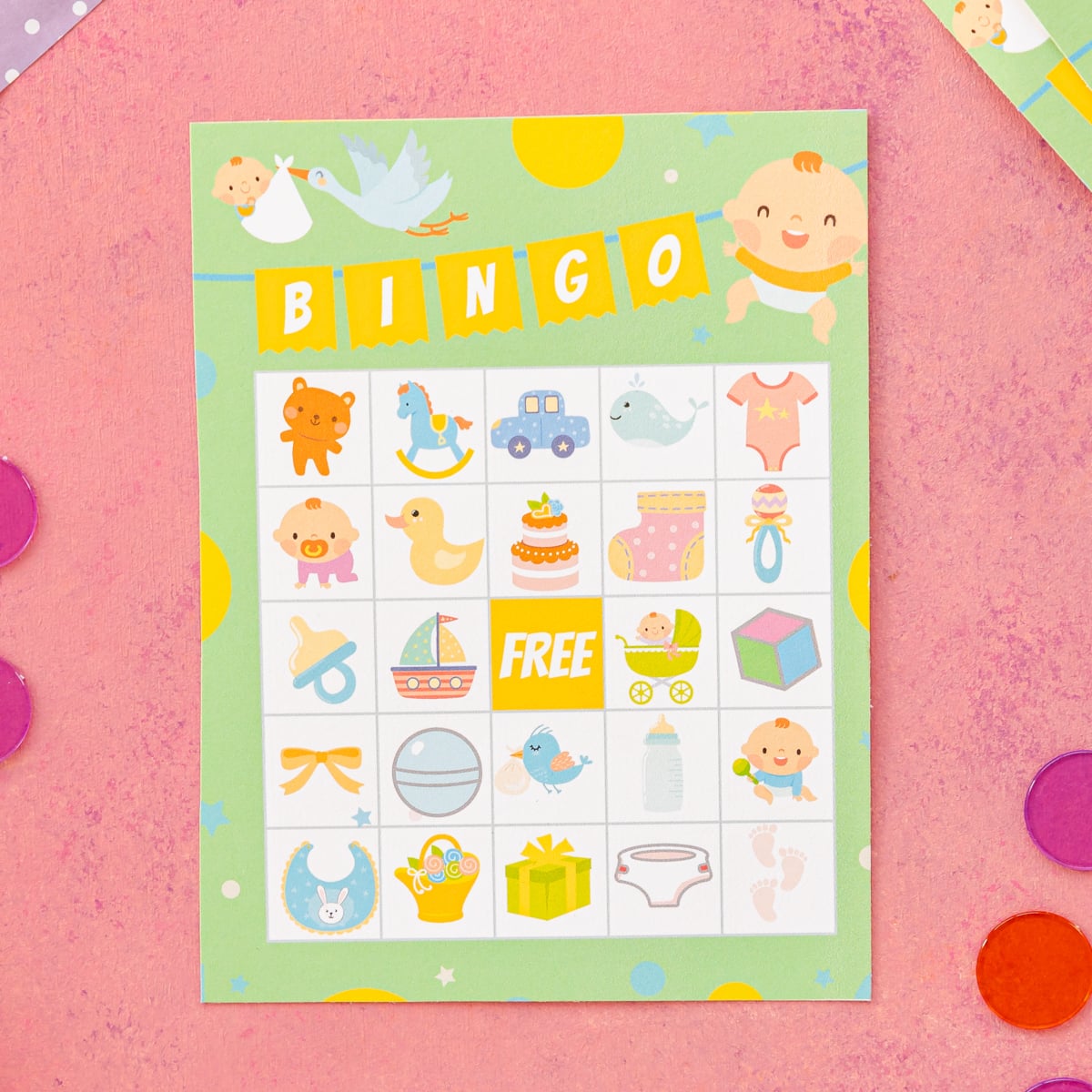 Free Printable Baby Shower Bingo Cards