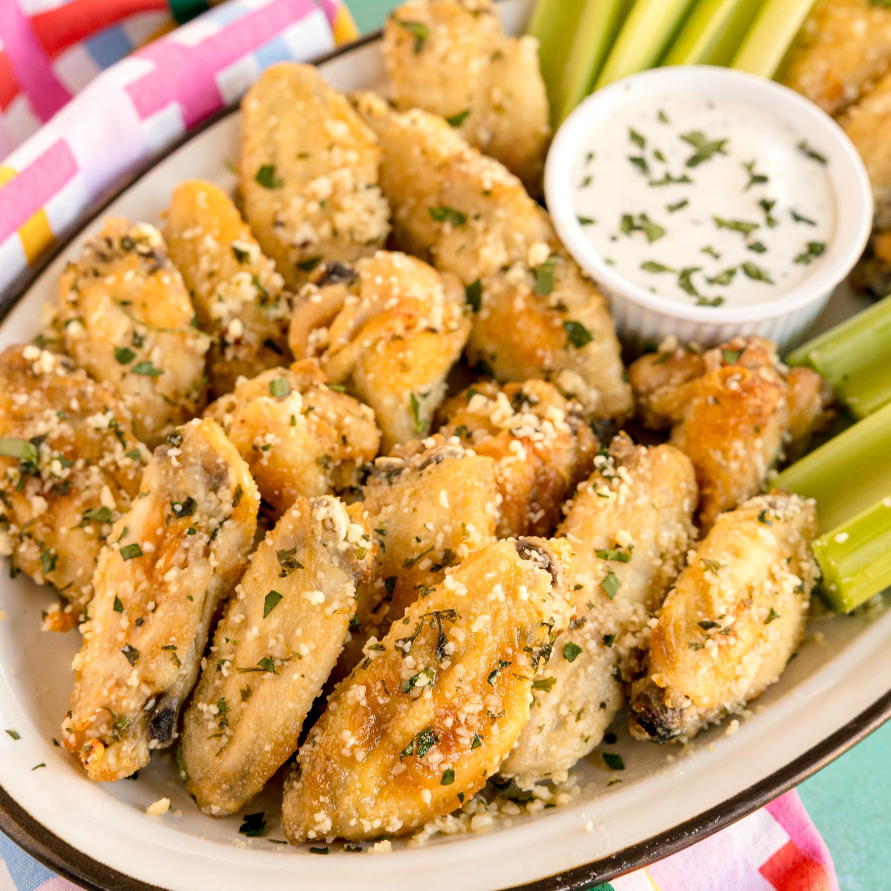Baked Garlic Parmesan Wings
