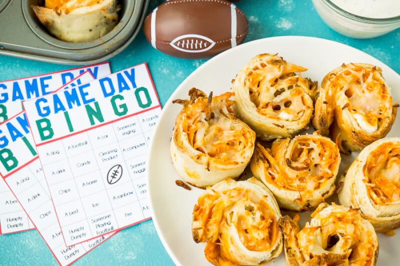Easy Buffalo Chicken Roll Ups