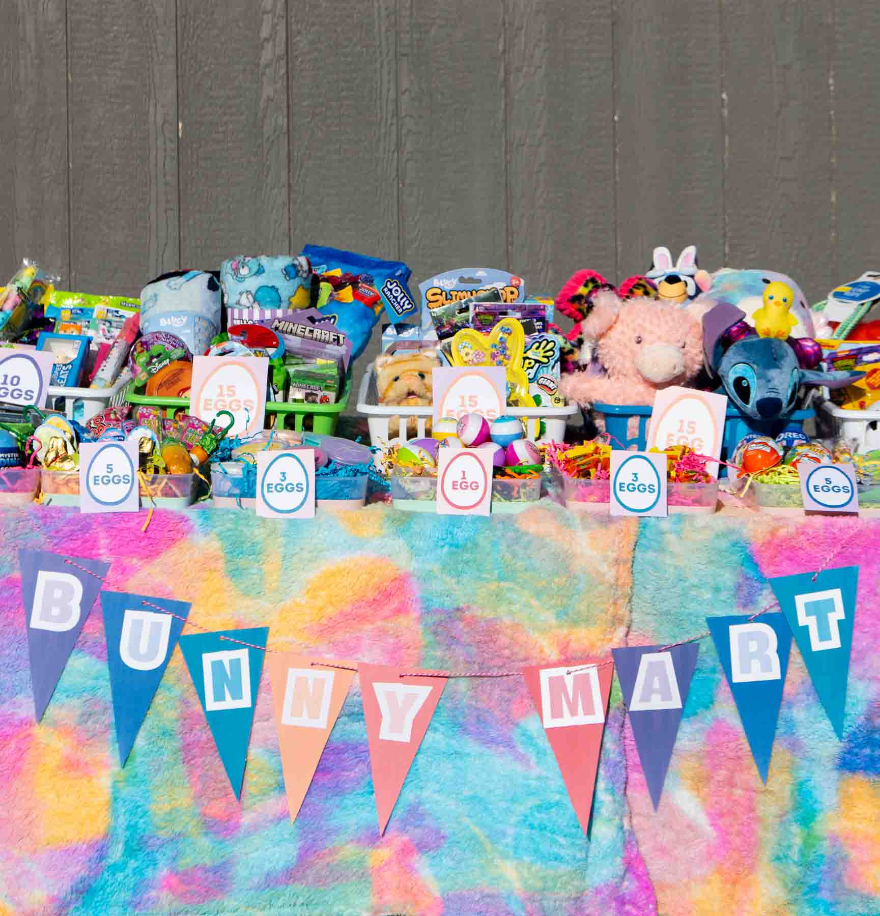 Easter Bunny Mart Idea and Free Printables