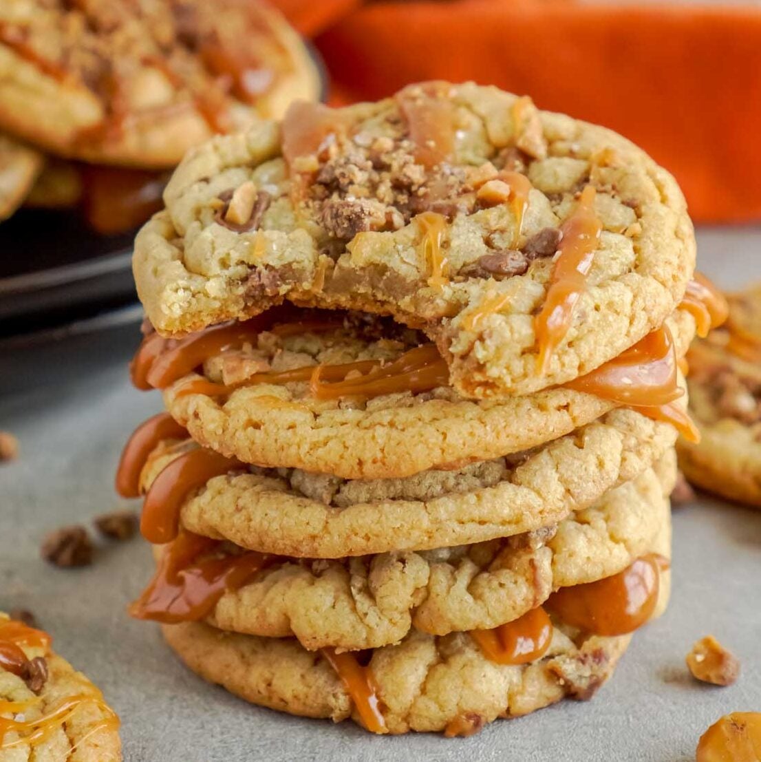 Salted Caramel Toffee Cookies Recipe