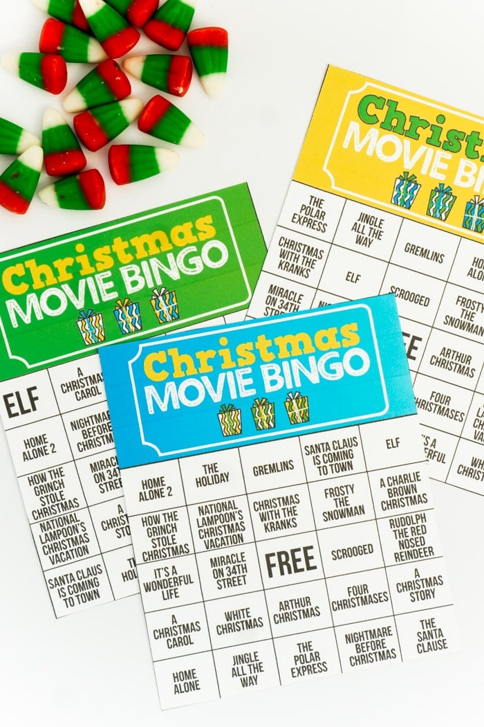 Free Printable Holiday Movie Christmas Bingo Cards