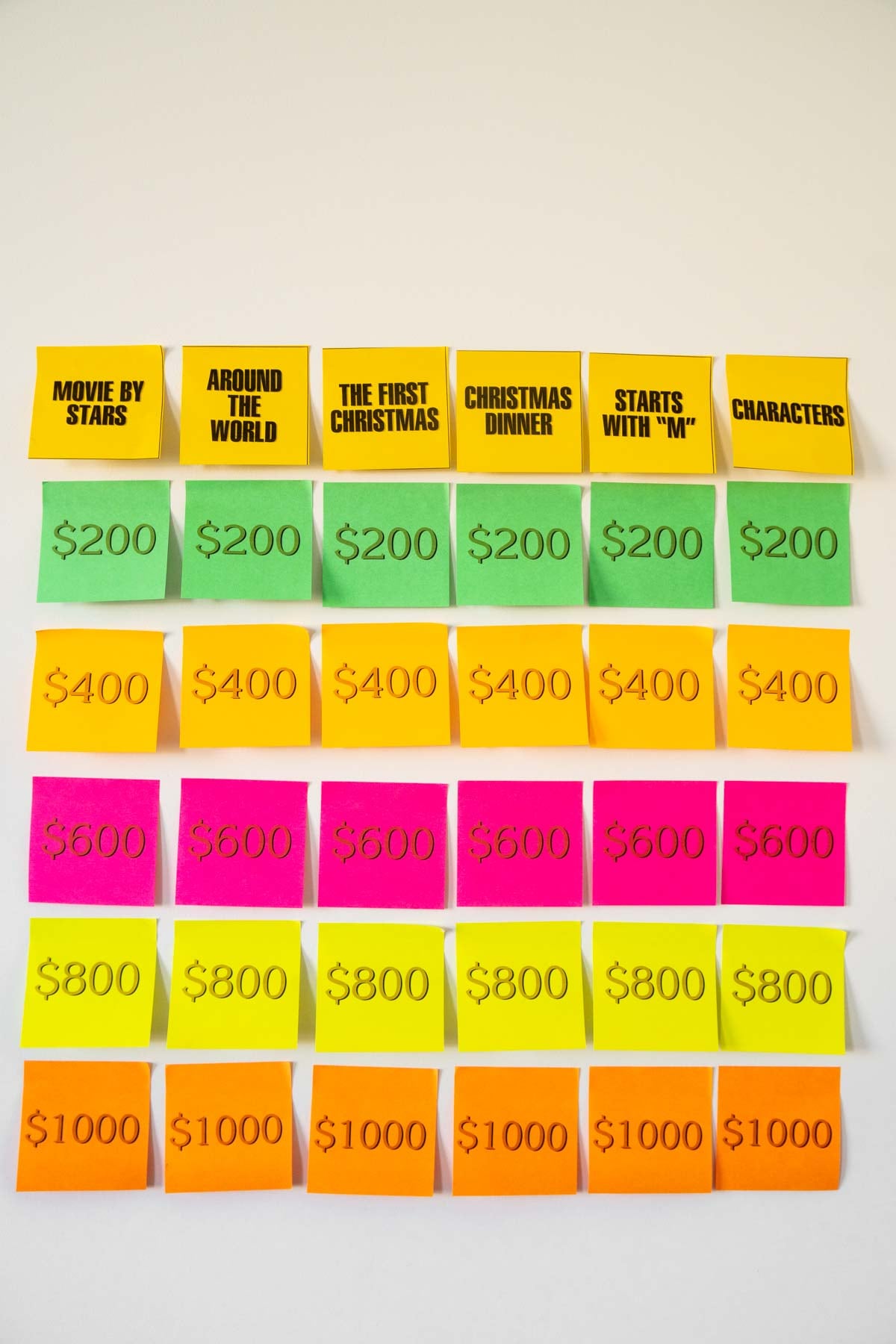 Free Printable Christmas Jeopardy Game
