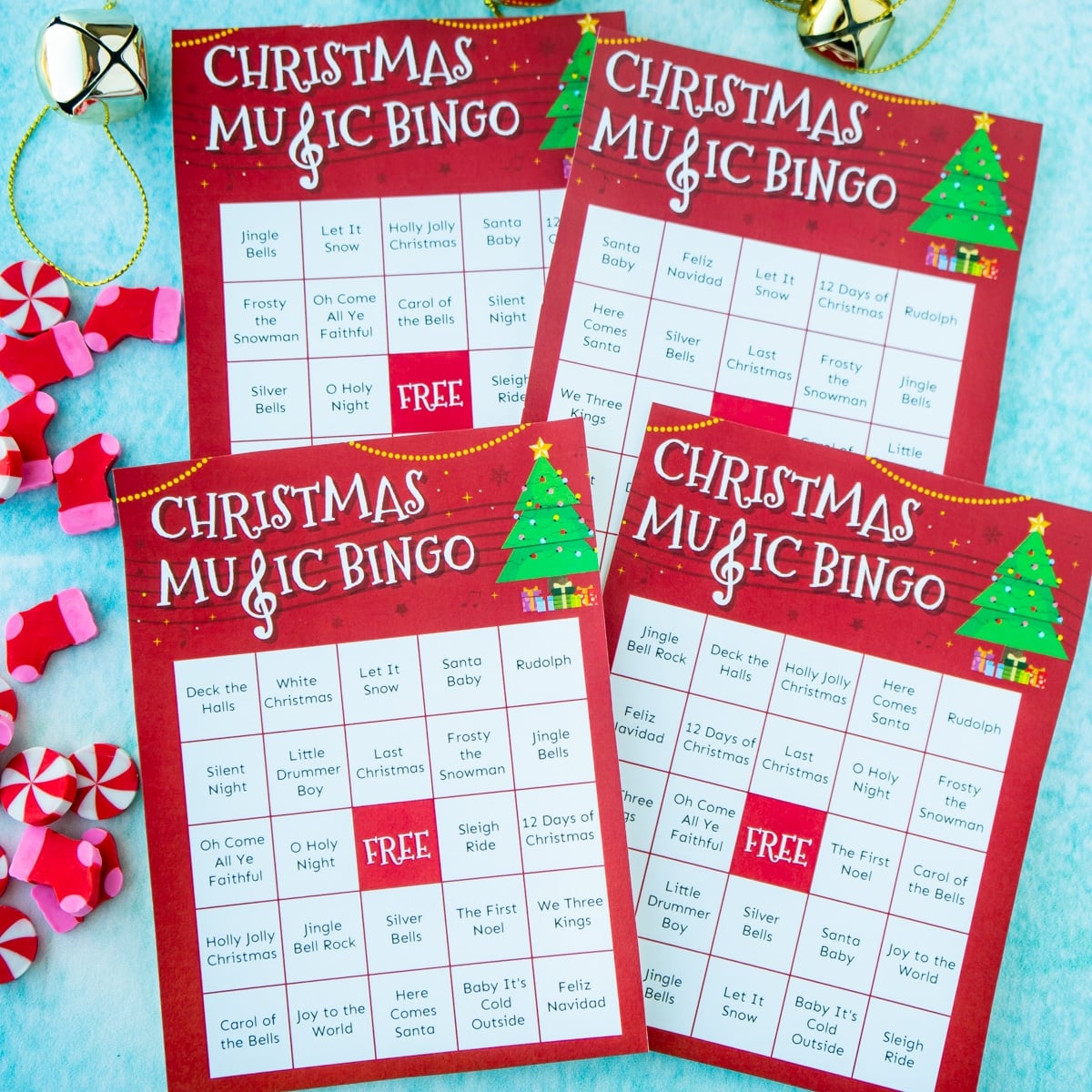 Christmas Music Bingo