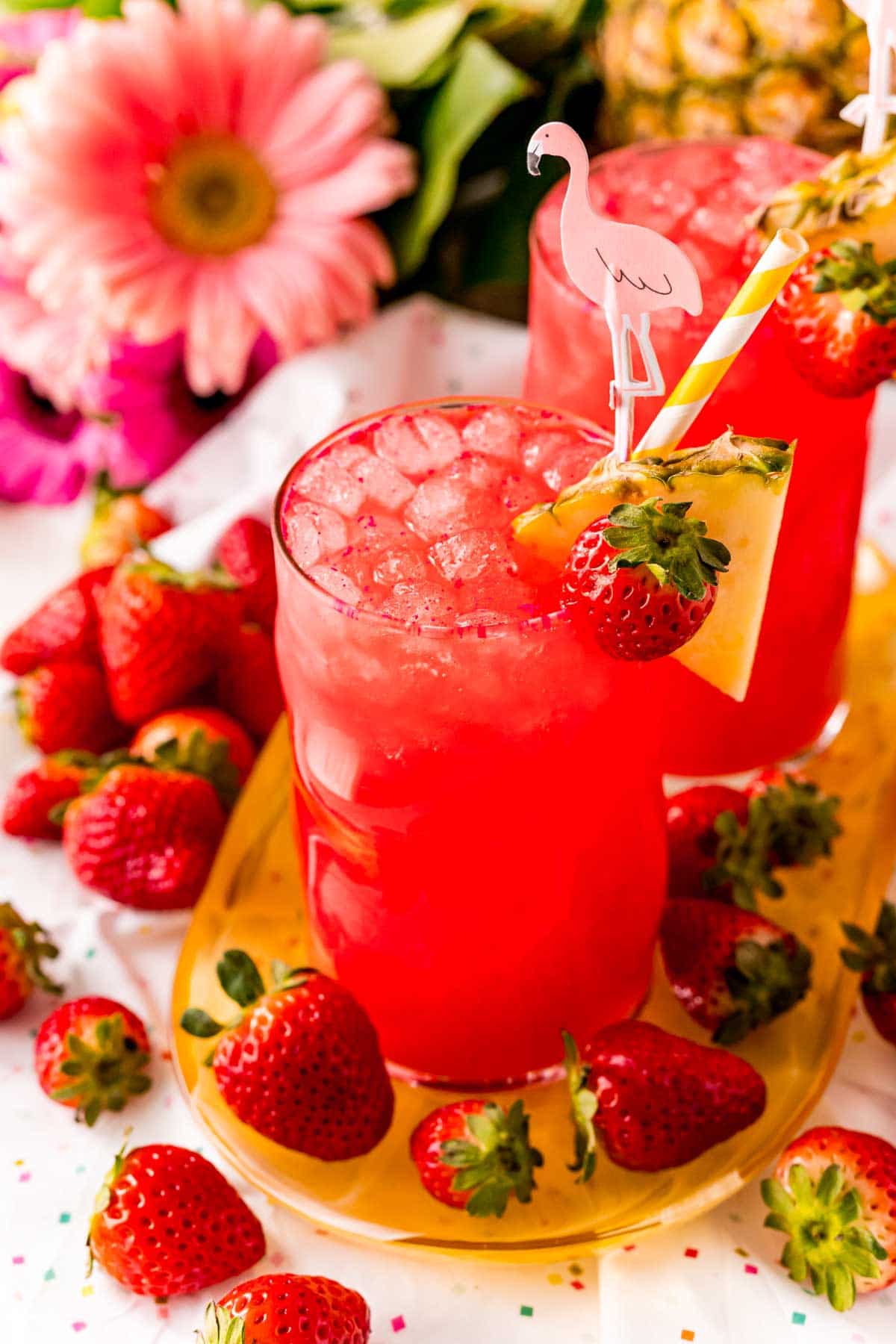 Strawberry Cotton Candy Drink