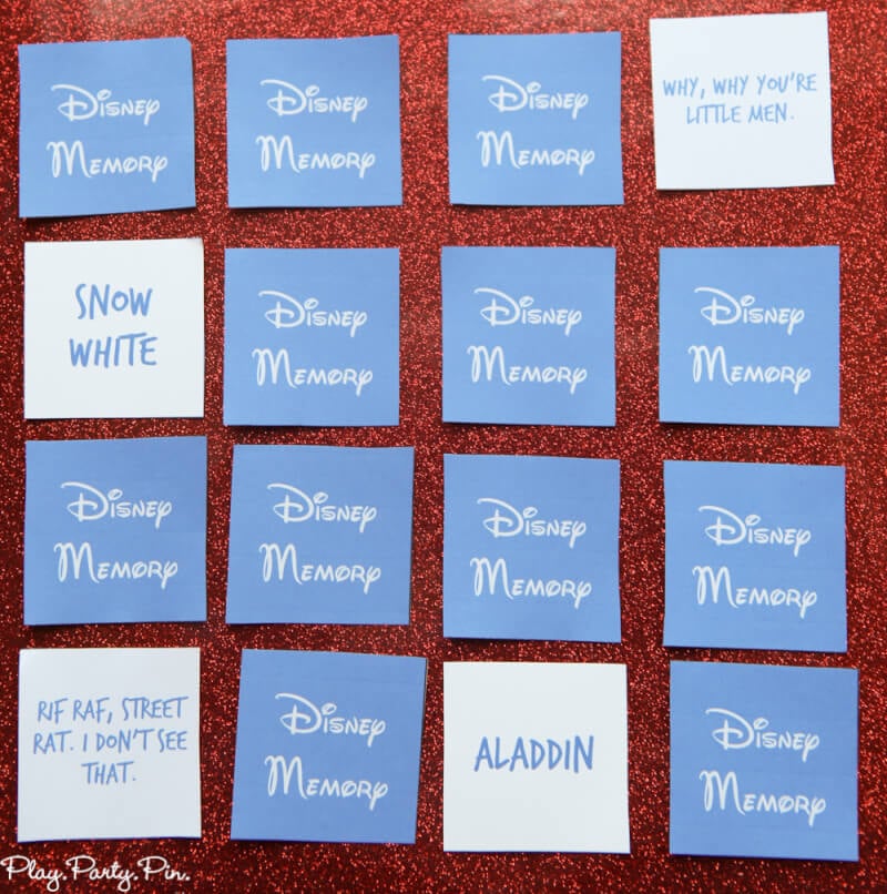 Free Disney Matching Game Printable