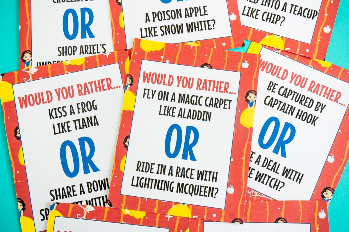 Disney Would You Rather Questions for Kids