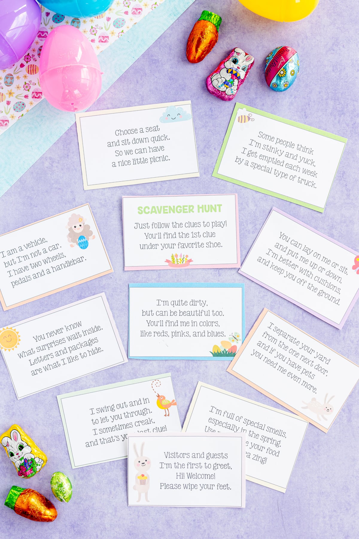 Free Printable Easter Egg Hunt Riddles