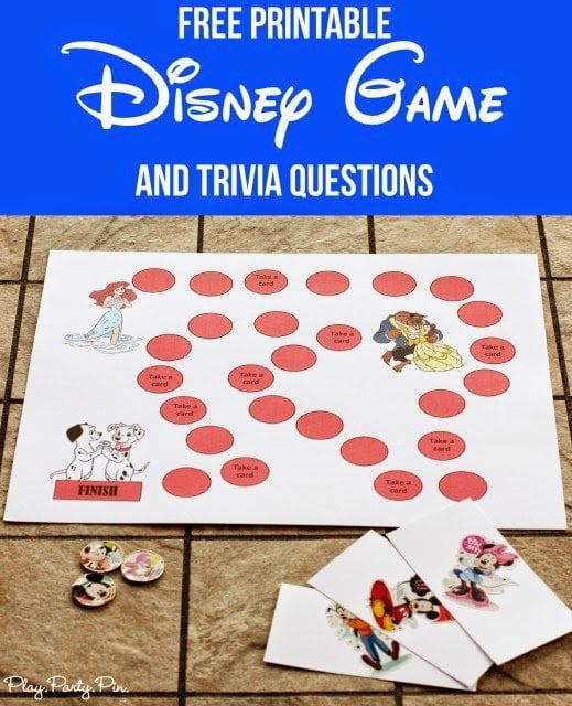 Free Disney Board Game and Trivia Questions