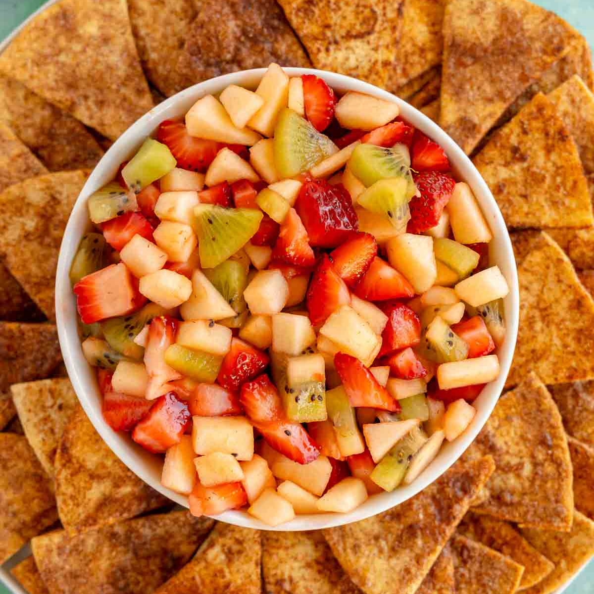 Fruit Salsa with Cinnamon Chips