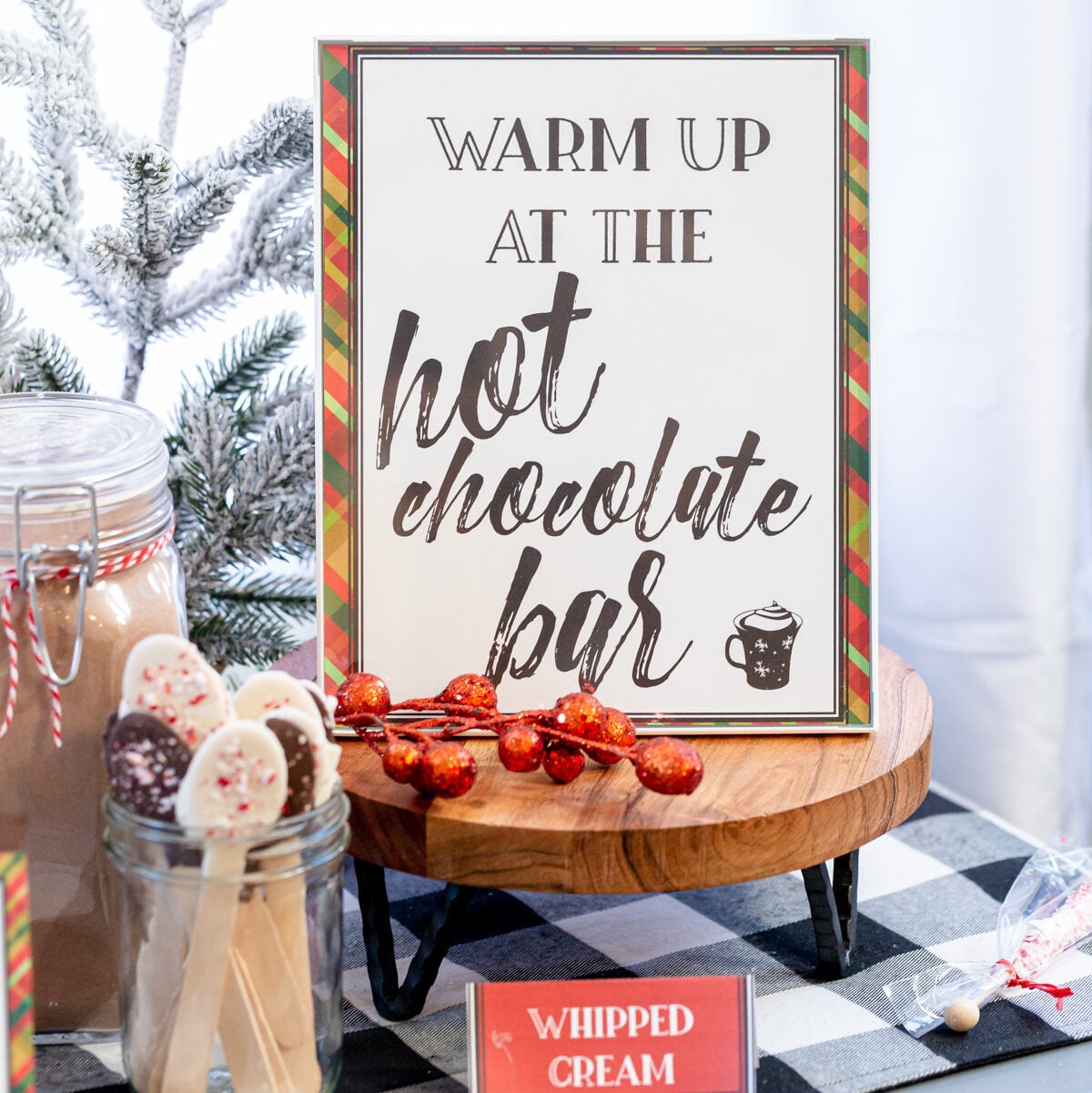 Hot Chocolate Bar Ideas and Free Printable Signs