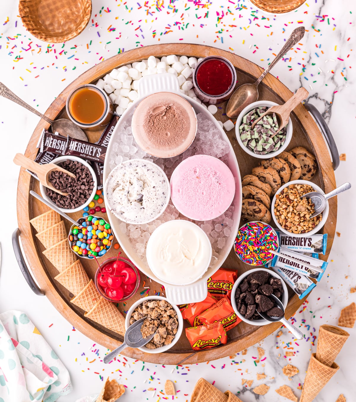 DIY Ice Cream Sundae Bar