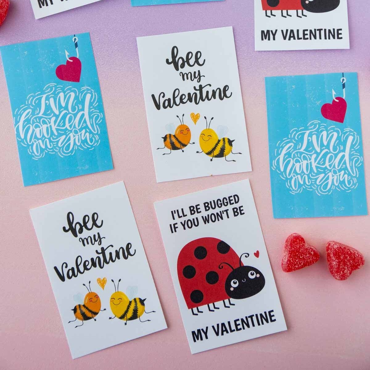 Free Bee Mine Valentine Printable And Other Bugs Too