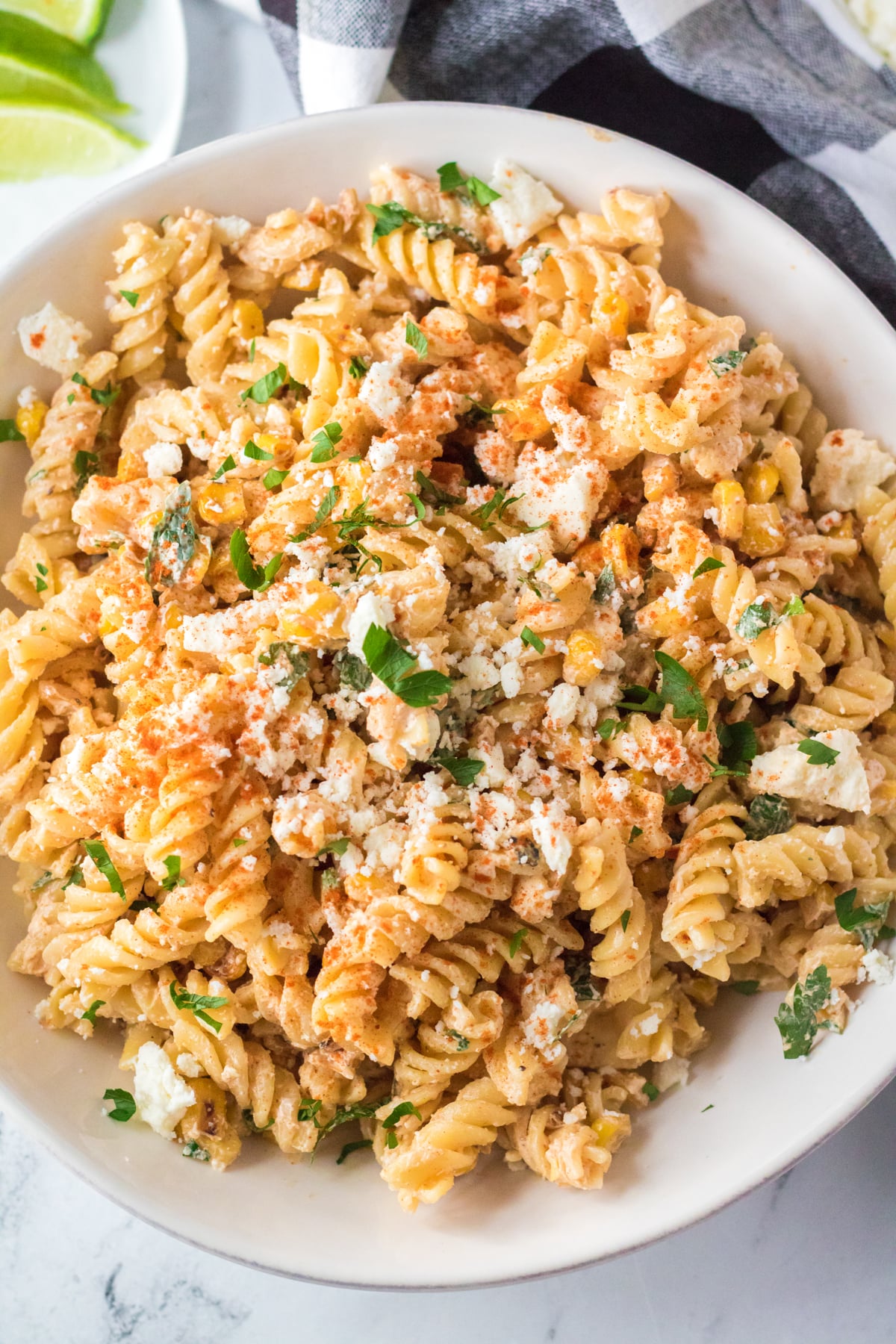 Easy Mexican Street Corn Pasta Salad Recipe