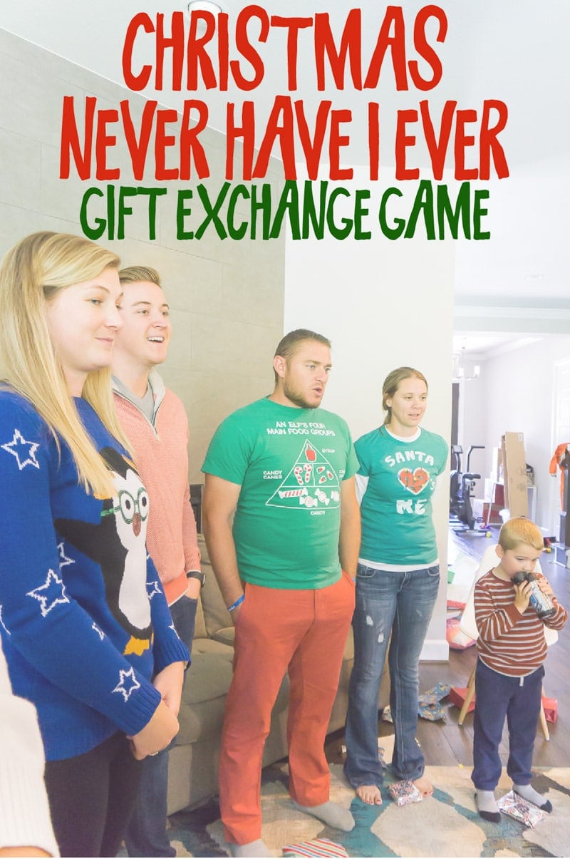 Christmas Never Have I Ever Questions & Gift Game