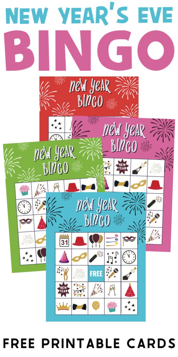 Free Printable New Years Eve Bingo Cards