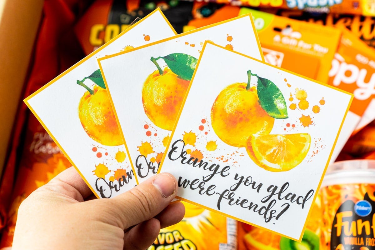 Orange You Glad Free Printable Gift Tags
