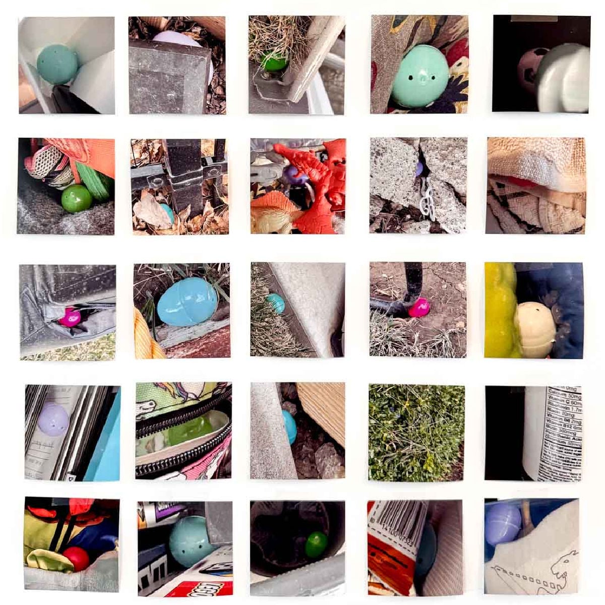 Picture Wall Egg Hunt Idea