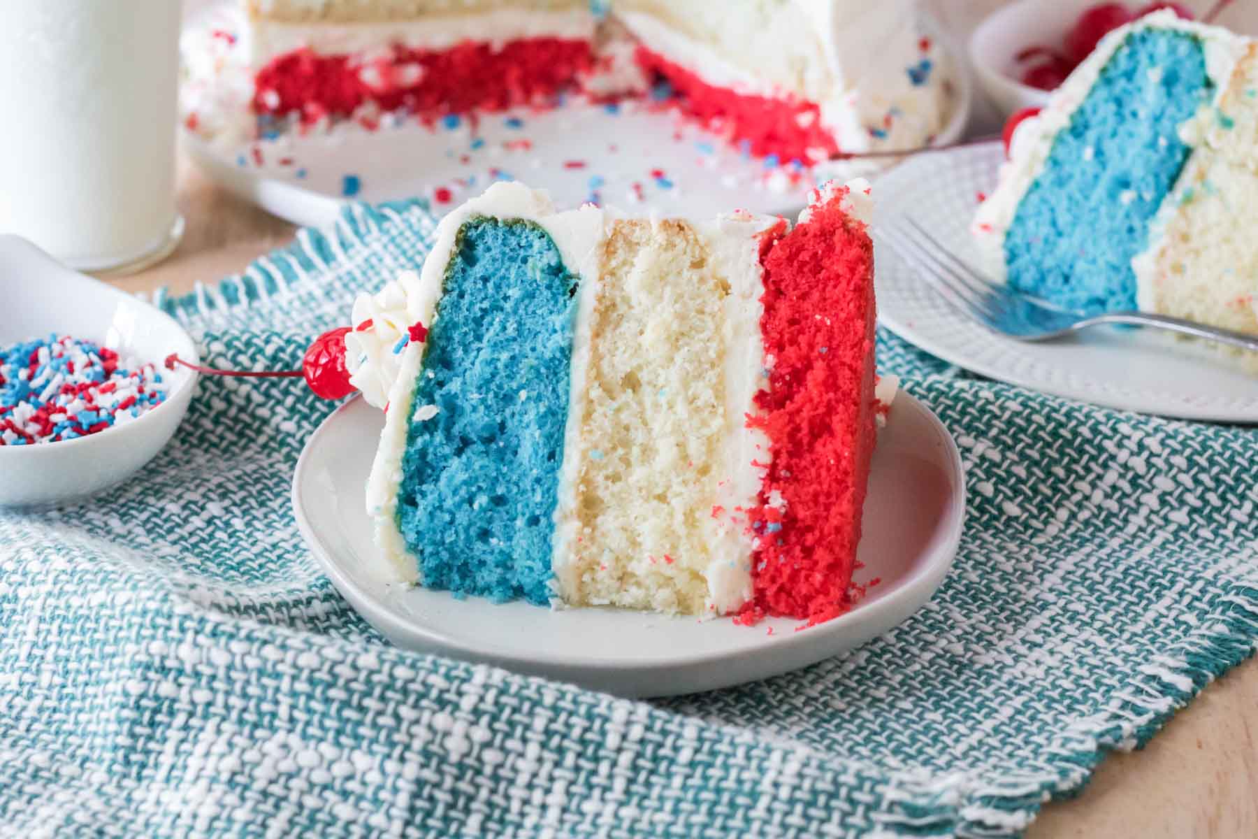 Easy Red White and Blue Cake Recipe