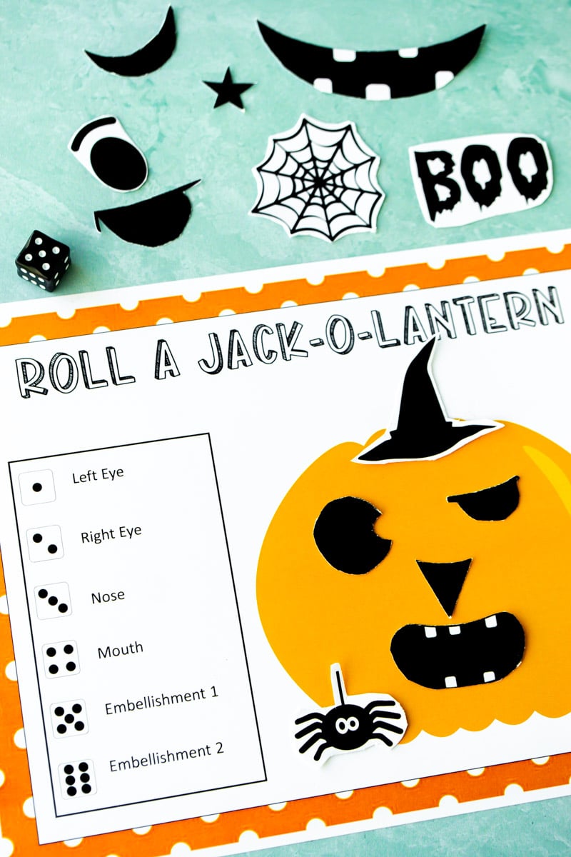 Free Printable Roll A Pumpkin Game