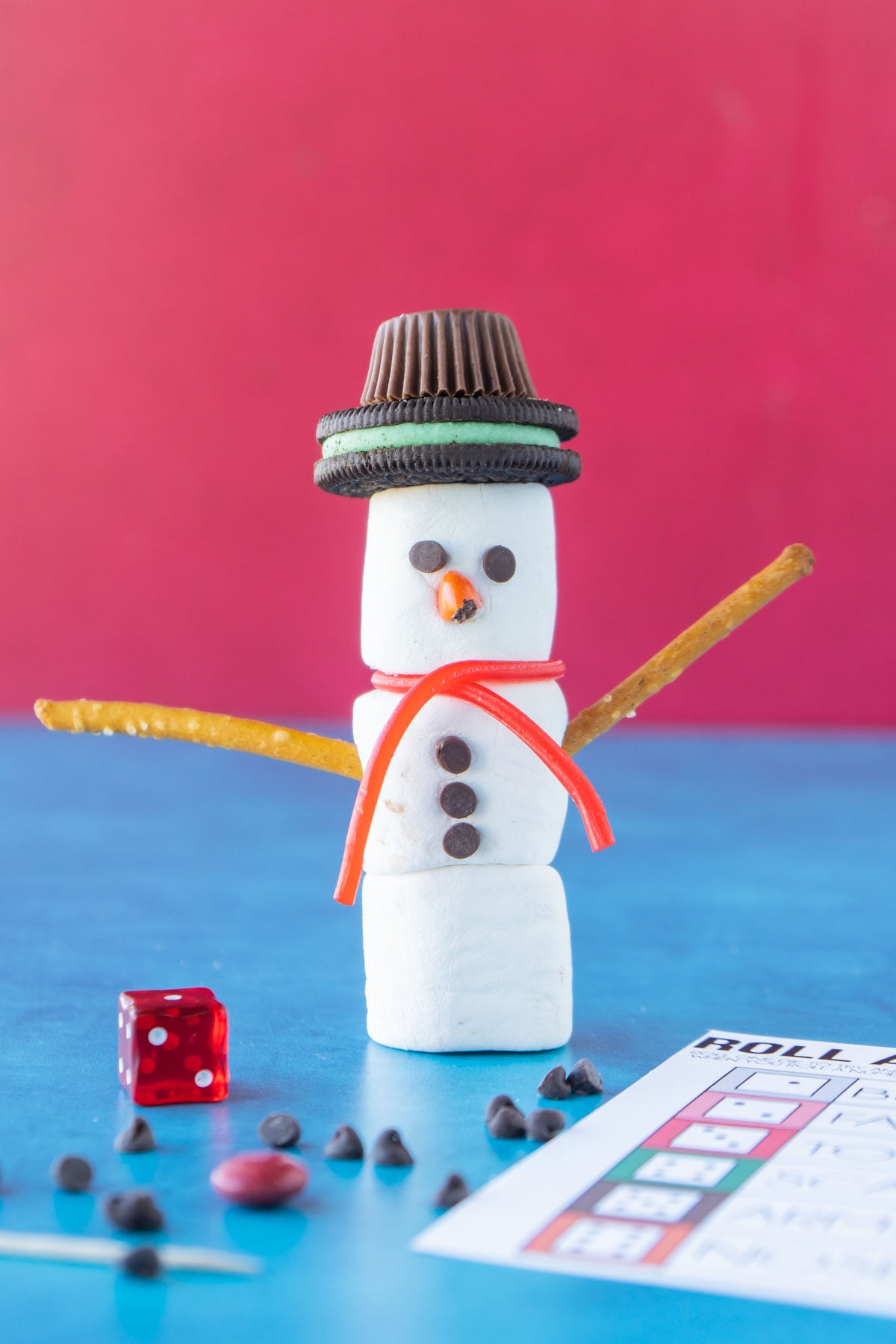 Free Printable Roll a Snowman Game