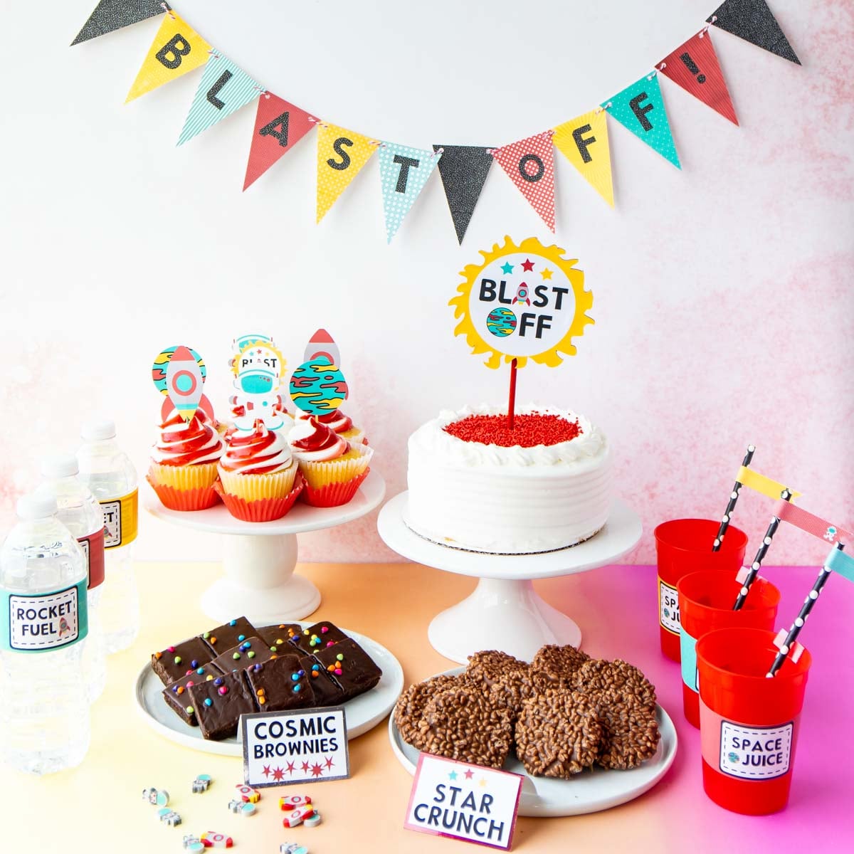 FREE Printable Outer Space Party Decoration