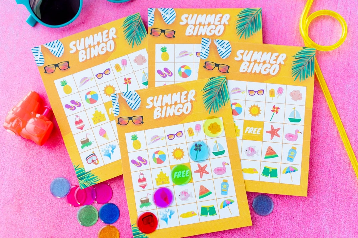 Summer Party Tips & Summer Bingo Cards