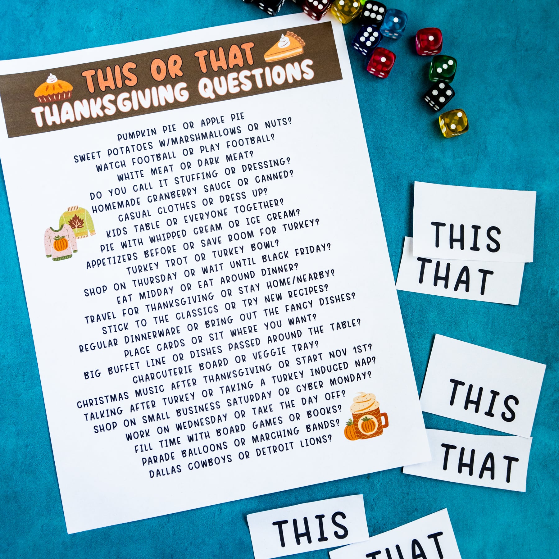 Thanksgiving This or That Game