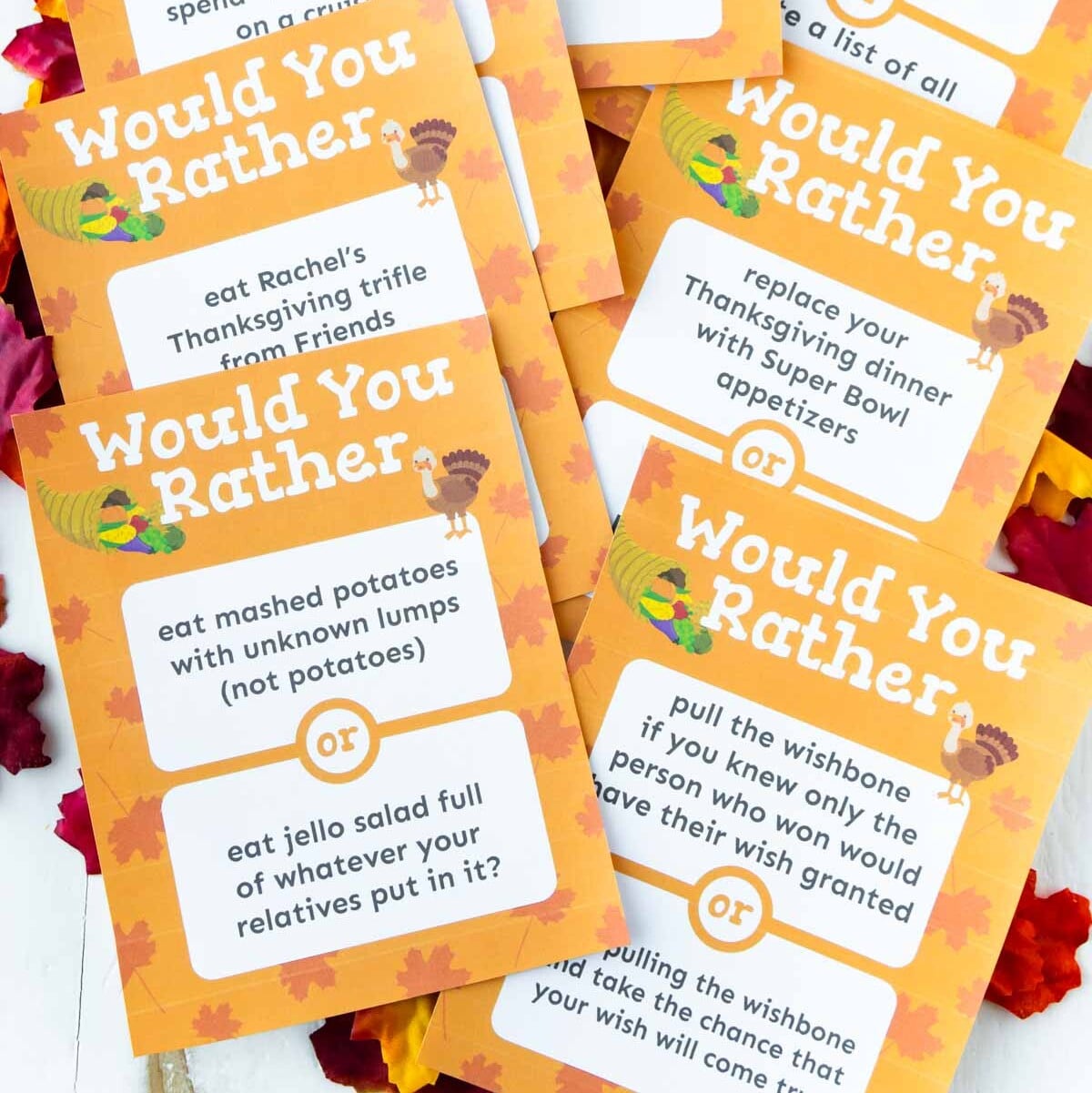 Thanksgiving Would You Rather Questions