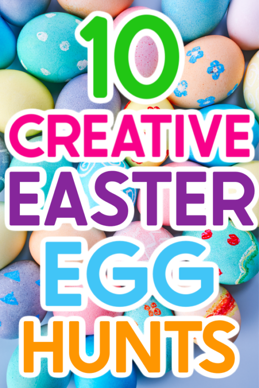 Forget the standard candy in an Easter egg hunt this year! Thrill and surprise your kids with these unique Easter egg hunt ideas instead. There's even a bunch of great Easter egg hunt ideas for adults too!